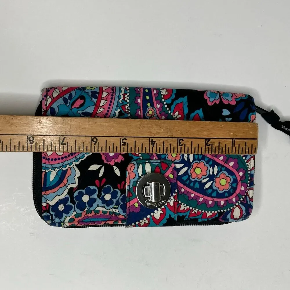 Vera Bradley Turn Lock Haymarket Paisley Wallet